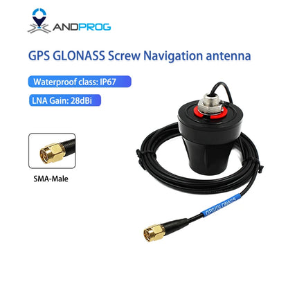 Waterproof Car GLONASS GNSS Antenna with L Band Support