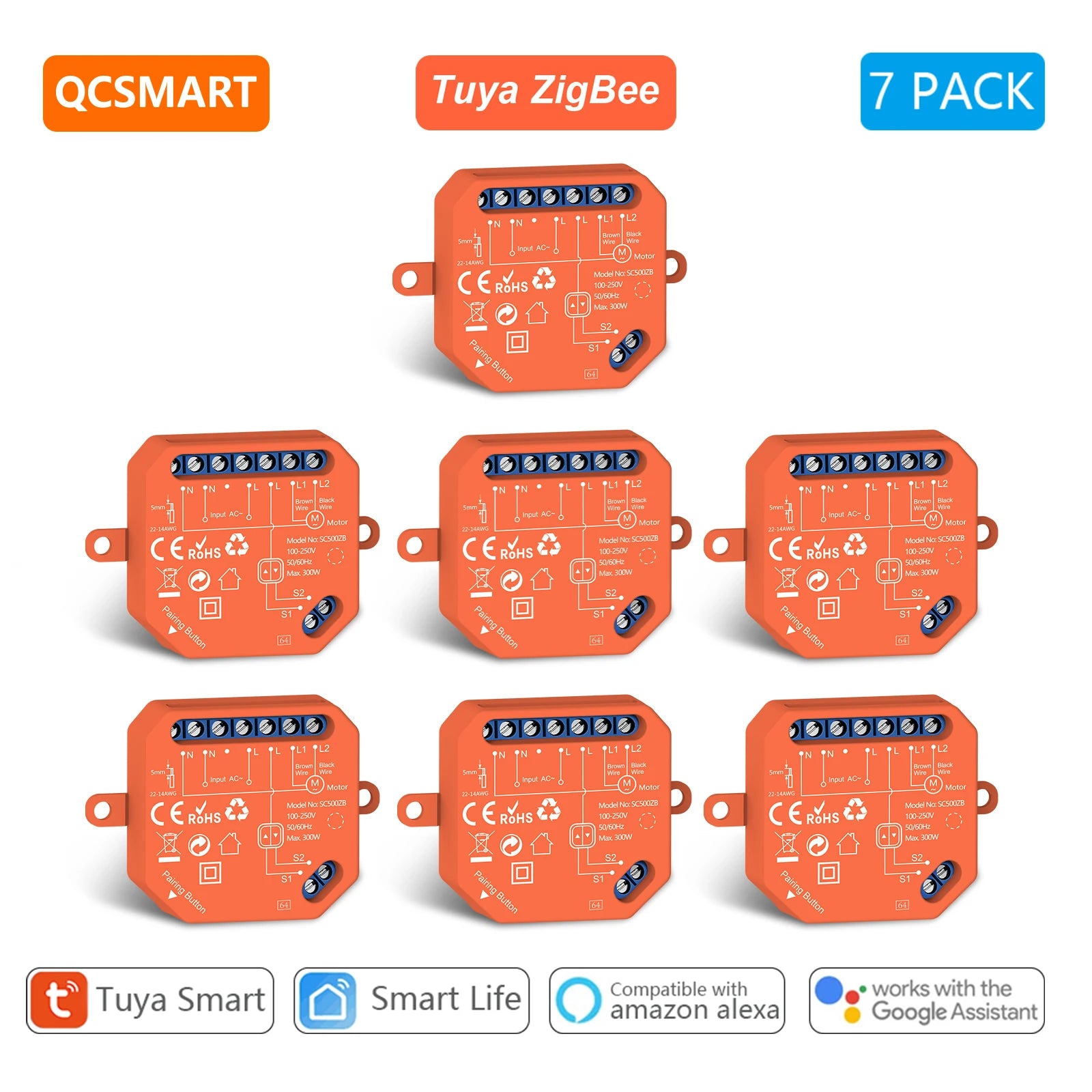 ZigBee Roller Shutter Blinds Curtain Switch Tuya Smart Life Percentage Progress Timer Voice Control Google Assistant Alexa - Home Smart Direct