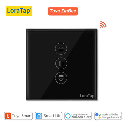 LoraTap ZigBee Curtains Roller Shutters Blinds Switch Control Connected Motor Google Home Alexa Electric Window Tuya Smart Life - Home Smart Direct