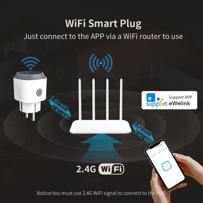 Smart WiFi Plug with Power Monitor and Remote Control