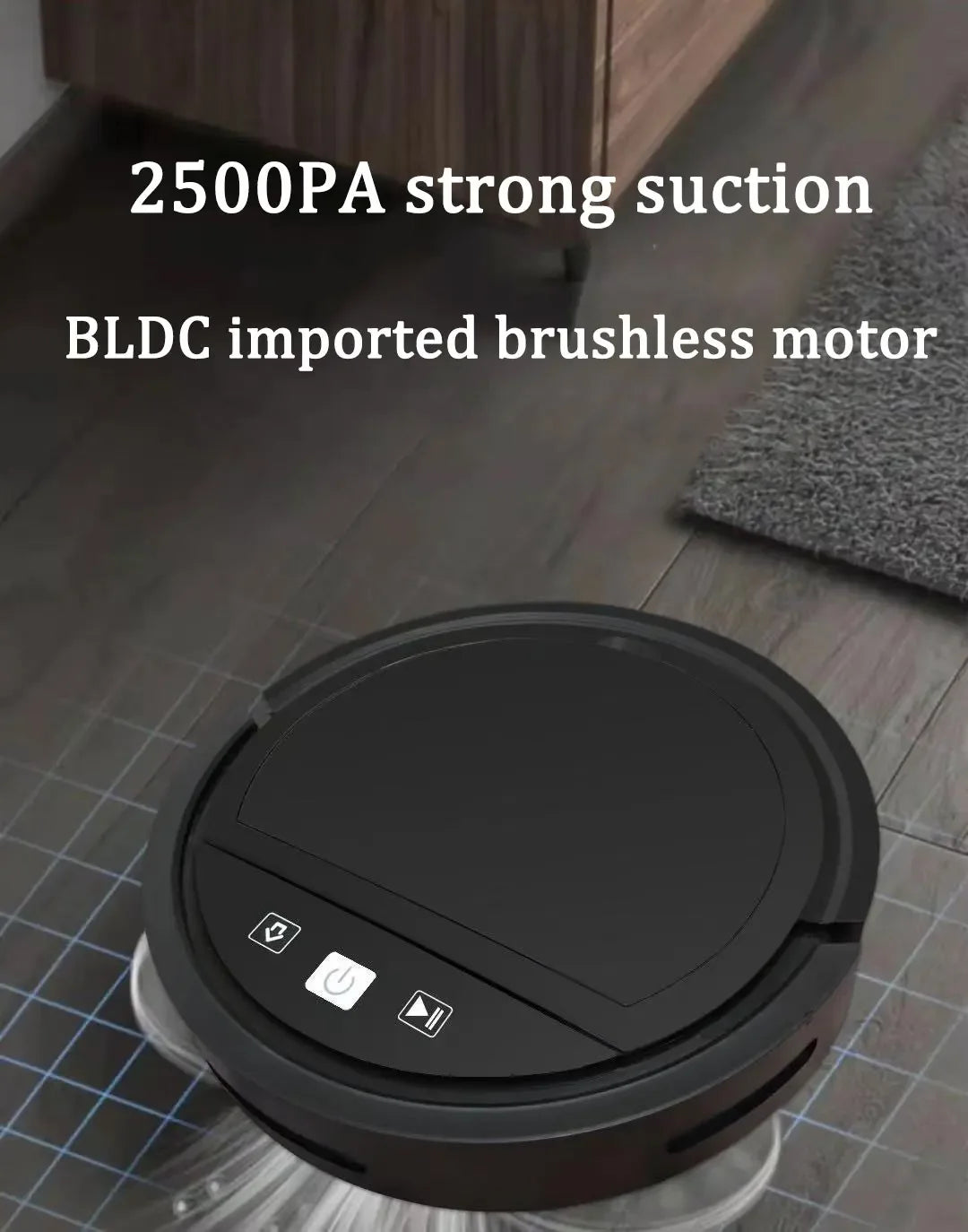 Robot Vacuum Cleaner with Remote Control and Auto Recharge