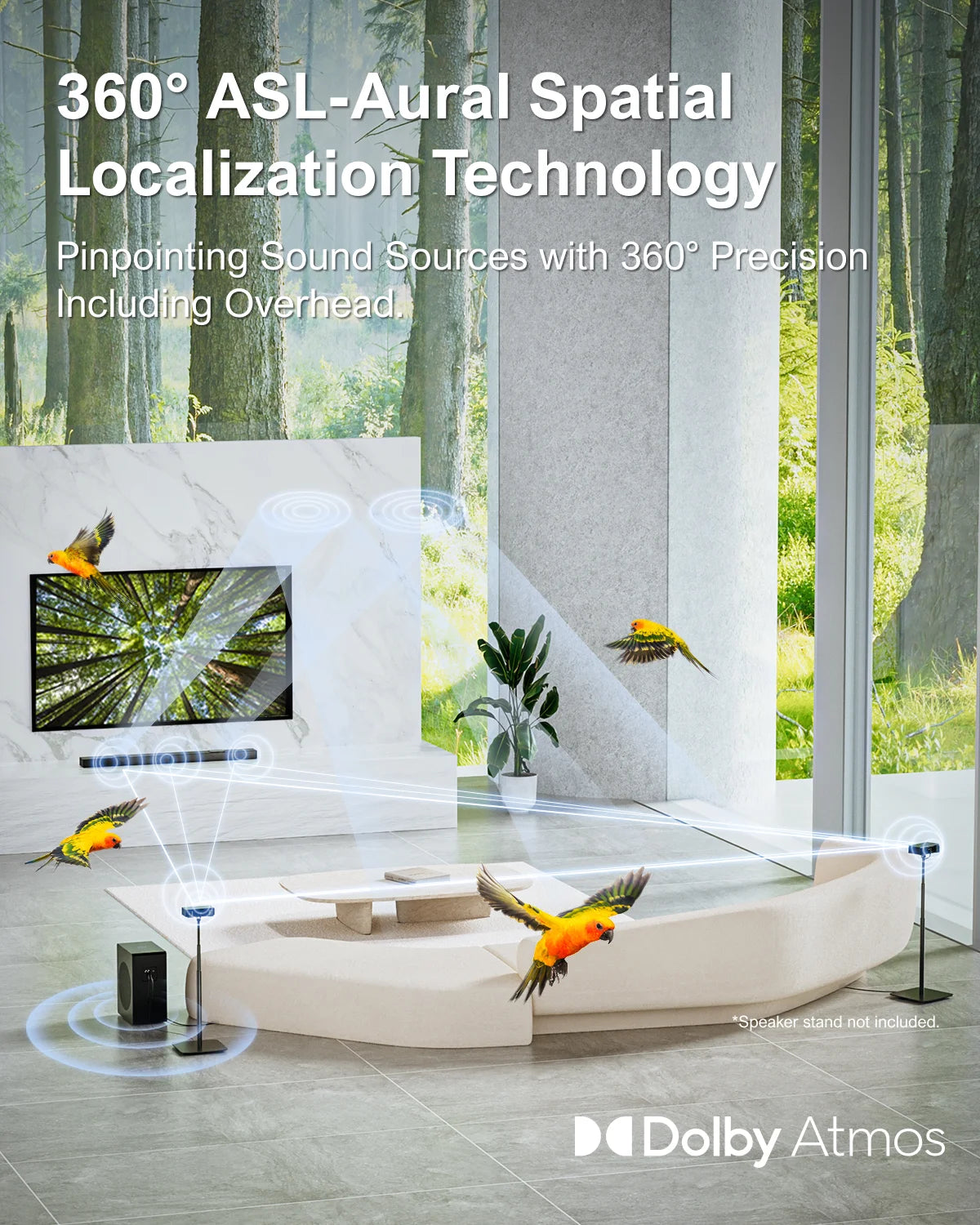 Dolby Atmos Sound Bar with Wireless Bluetooth Home Theater Speakers - Home Smart Direct