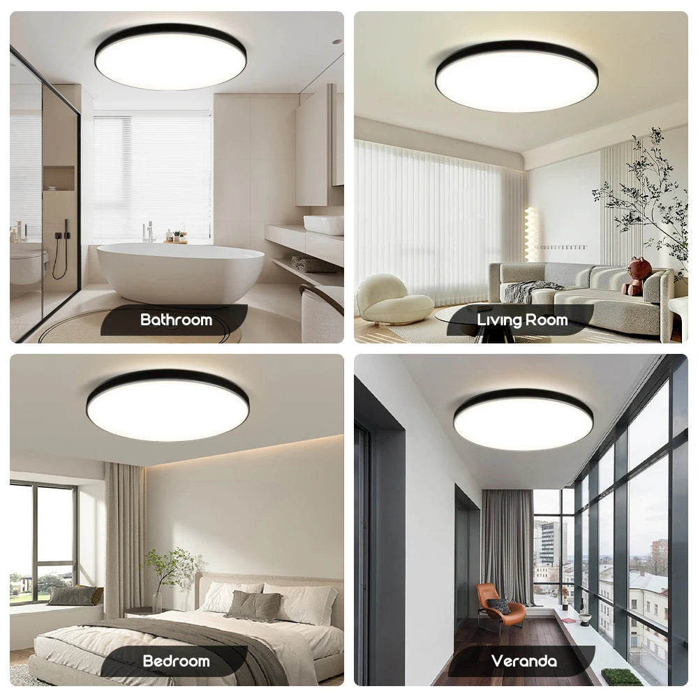 Ultra Thin LED Ceiling Light Waterproof for Living Room and Kitchen - Home Smart Direct