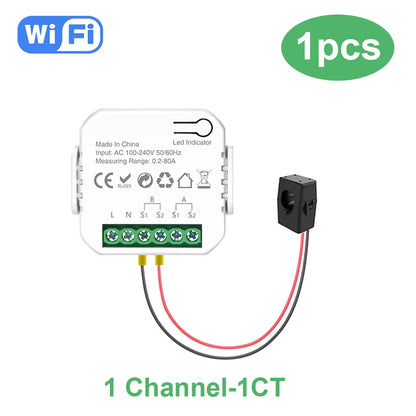 Smart WiFi Energy Meter with Solar Import Export Monitoring