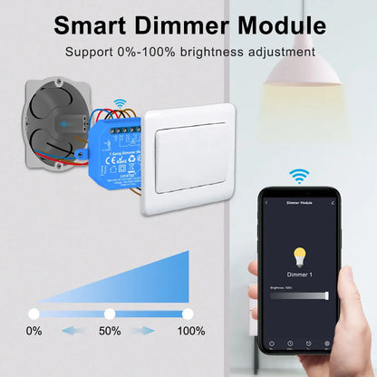 Smart Dimming Light Switch Relay with WiFi and ZigBee