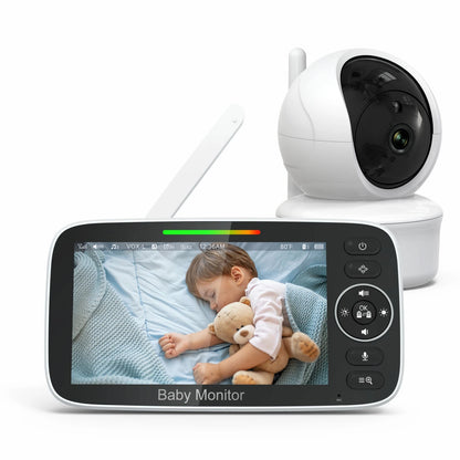 Baby Monitor with Pan Tilt Zoom Camera and Smart Night Vision