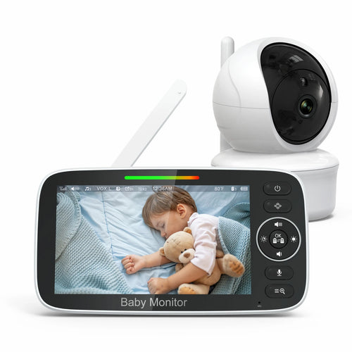 Baby Monitor with Pan Tilt Zoom Camera and Smart Night Vision