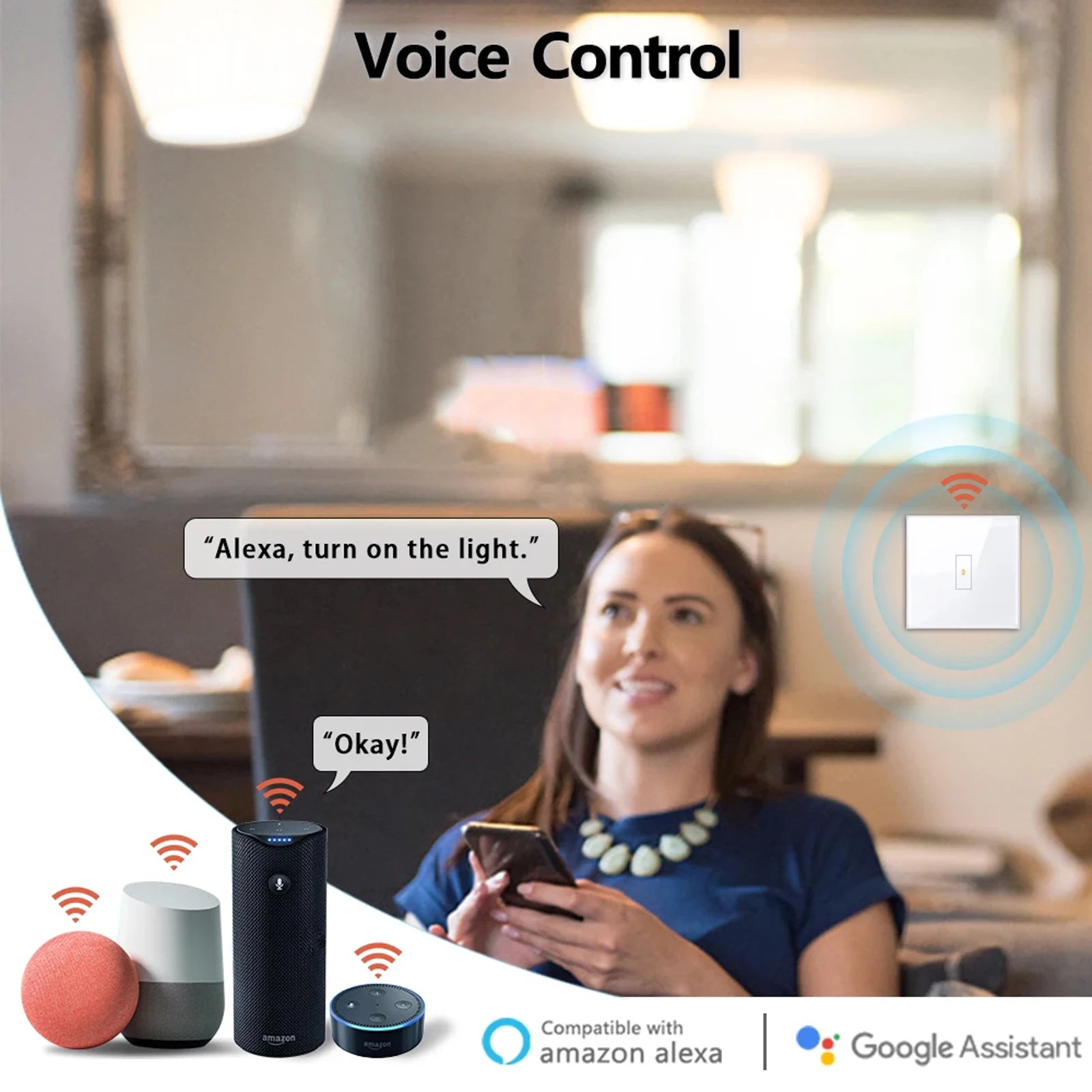 LoraTap Tuya ZigBee 3.0 EU/US Light Switch Remote Control by Smart Life Alexa Google Work with SmartThings ZigBee2MQTT - Home Smart Direct