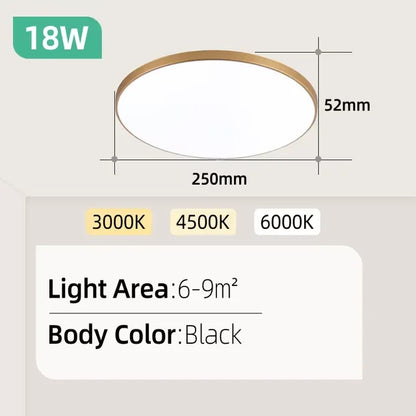 Ultra Thin LED Ceiling Light Waterproof for Living Room and Kitchen - Home Smart Direct