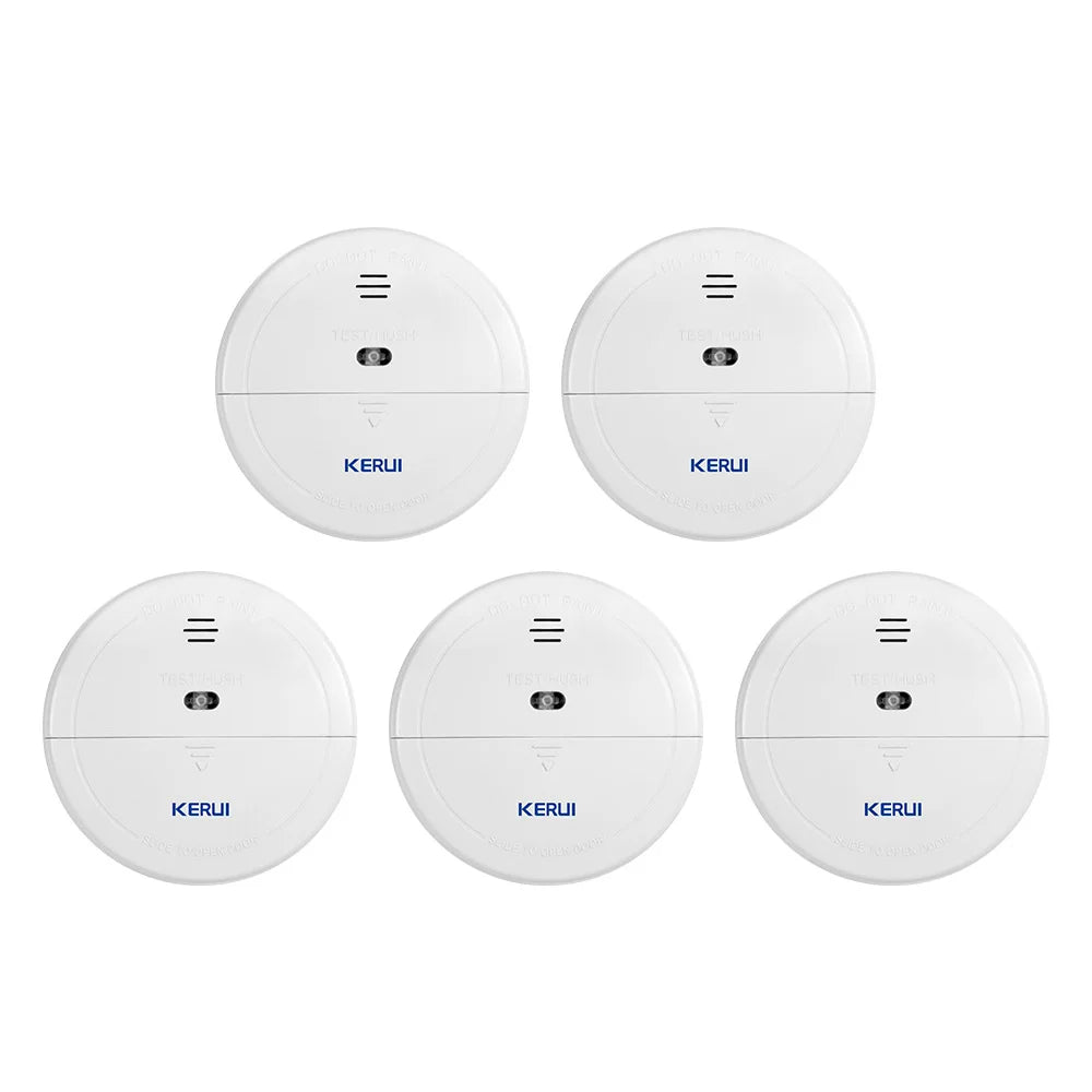KERUI 5/10pcs 433MHZ Wireless Home Fire Smoke Sensor Detector Security Work With GSM Wifi Alarm System - Home Smart Direct