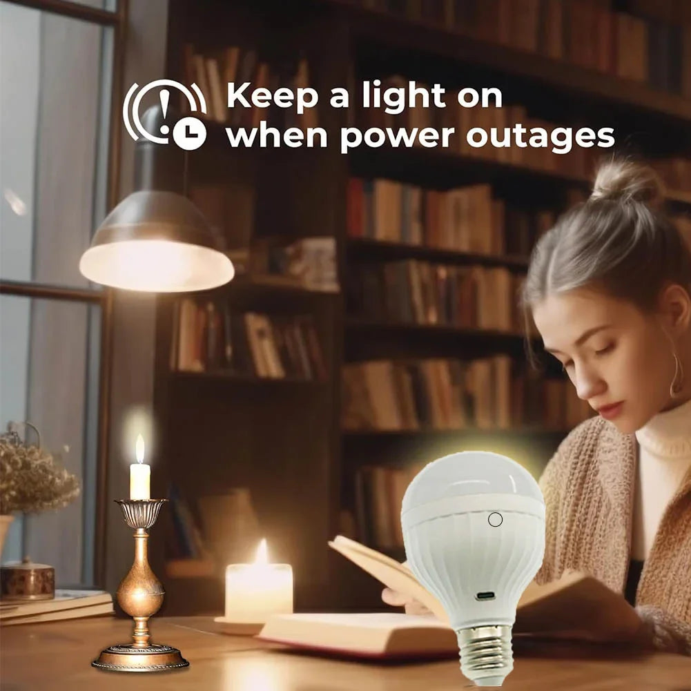 Rechargeable LED Bulb with Remote for Outdoor or Power Outage - Home Smart Direct