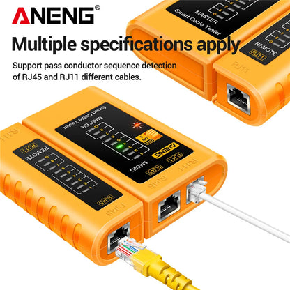 Professional LAN Cable Tester RJ45 RJ11 RJ12 CAT5 UTP Networking Tool