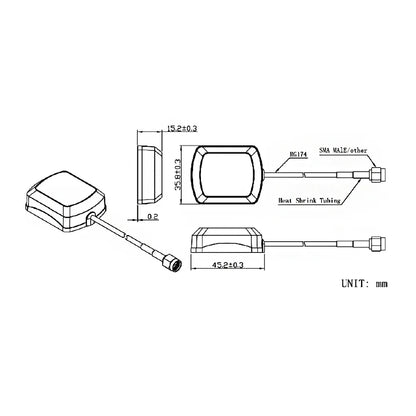 Waterproof Magnetic GPS GLONASS Car Antenna
