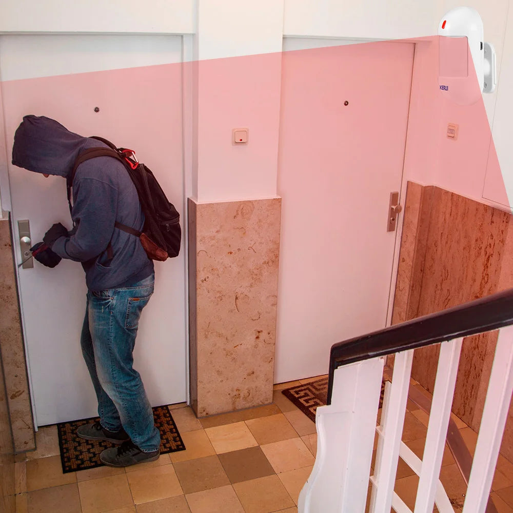 KERUI Wireless PIR Motion Sensor Infrared Detector Alarm With Battery For W202 W181 Home Security Alarm System Protection - Home Smart Direct