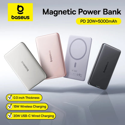Magnetic Wireless Power Bank Slim Portable Charger