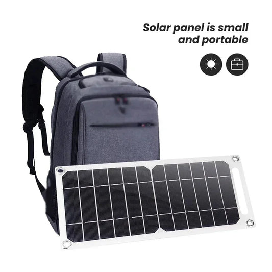 Portable Solar Panel with USB Output for Camping and Travel