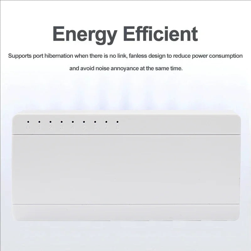 Eight Port Gigabit Ethernet Desktop Network Switch