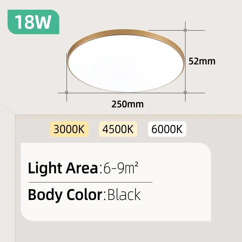 Dimmable LED Flush Mount Ceiling Light with Remote - Home Smart Direct