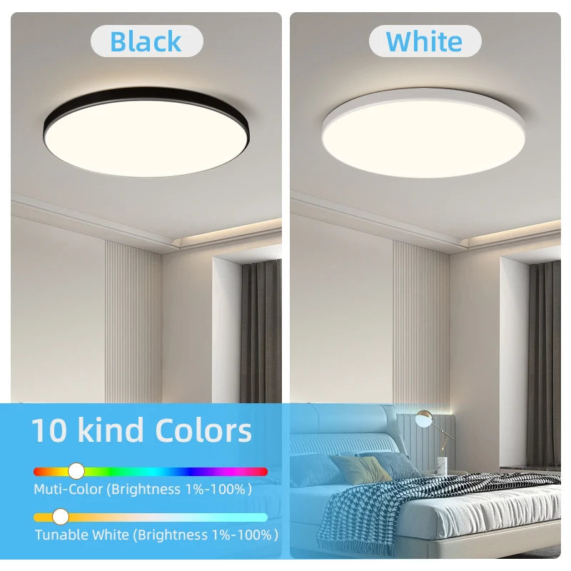 Smart RGB Ceiling Light with Bluetooth App Control - Home Smart Direct