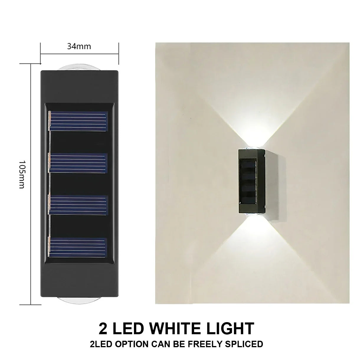 Outdoor Solar Wall Light for Garden and Home Security