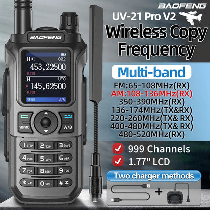 Long Range Waterproof Walkie Talkie with Multi Band Support