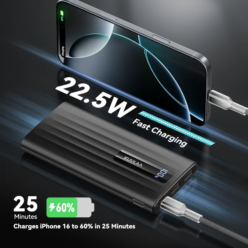 Compact Power Bank Fast Charging Portable External Battery