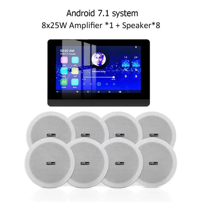 Smart Audio System WiFi Bluetooth Wall Amplifier with Ceiling Speaker - Home Smart Direct