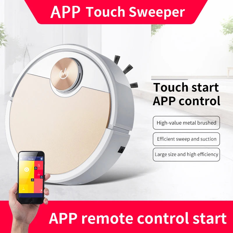 Robot Vacuum Cleaner with App and Remote Control