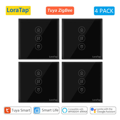 LoraTap ZigBee Curtains Roller Shutters Blinds Switch Control Connected Motor Google Home Alexa Electric Window Tuya Smart Life - Home Smart Direct