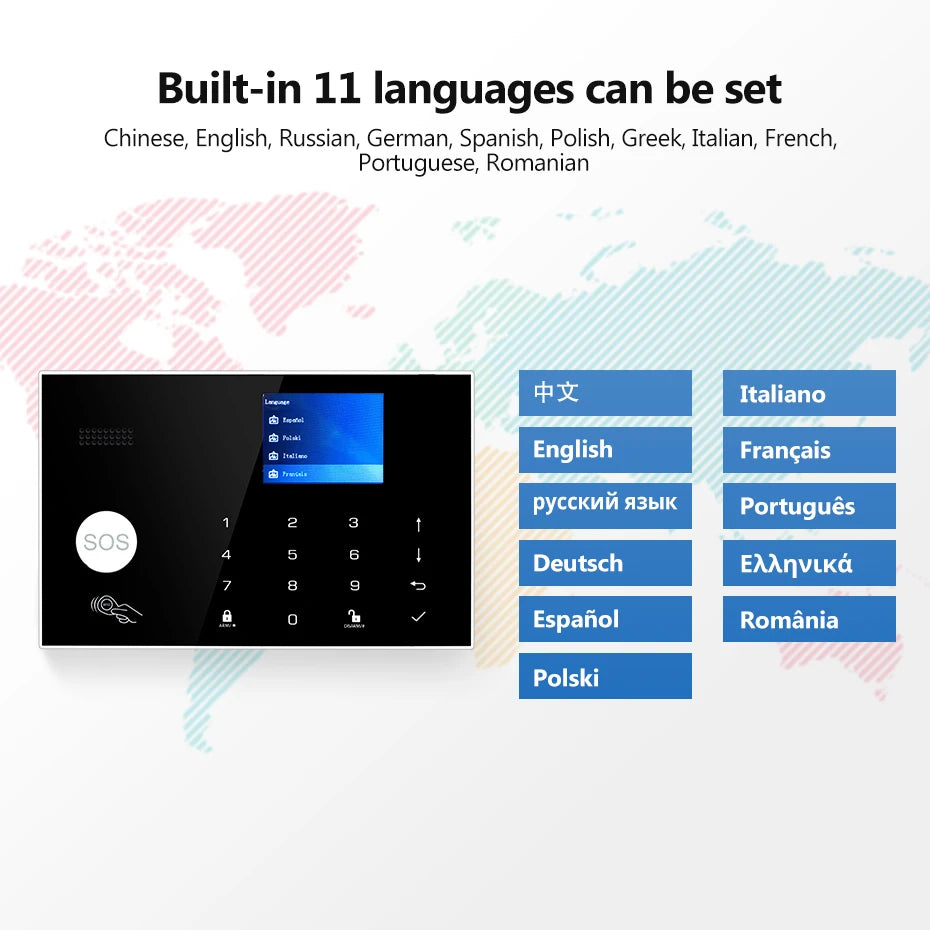 KERUI G30 House Alarm System Tuya Smart Burglar Alarm with Temperature/Humidity Display Support Alexa PIR Detector Door Sensor - Home Smart Direct