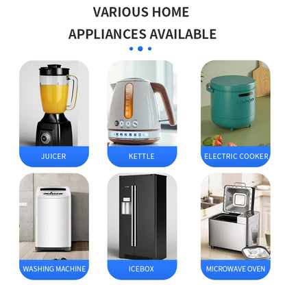 Smart Dual Plug Socket with Power Monitor and Voice Control