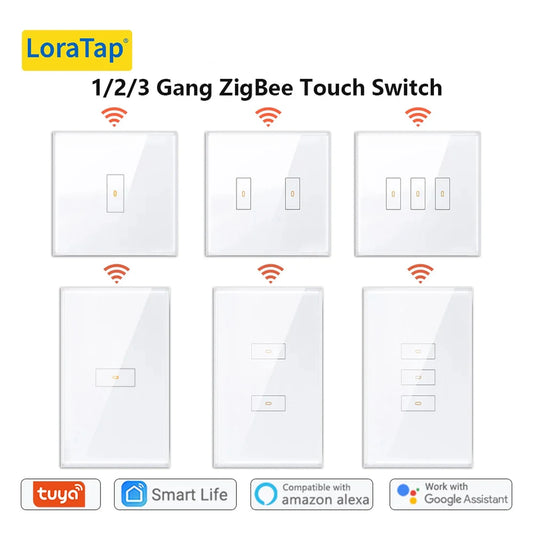 LoraTap Tuya ZigBee 3.0 EU/US Light Switch Remote Control by Smart Life Alexa Google Work with SmartThings ZigBee2MQTT - Home Smart Direct