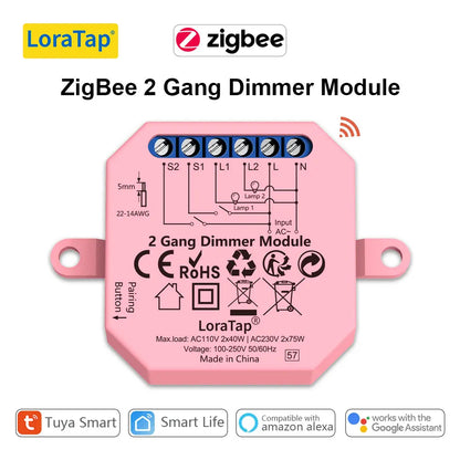 Smart Dimming Light Switch Relay with WiFi and ZigBee