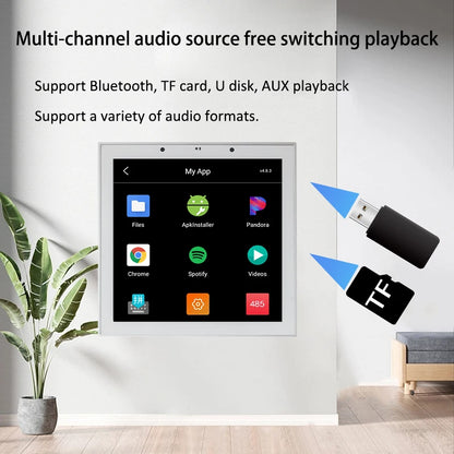 Tuya Smart Home Wall Amplifier with Bluetooth Music Player and Ceiling Speaker - Home Smart Direct
