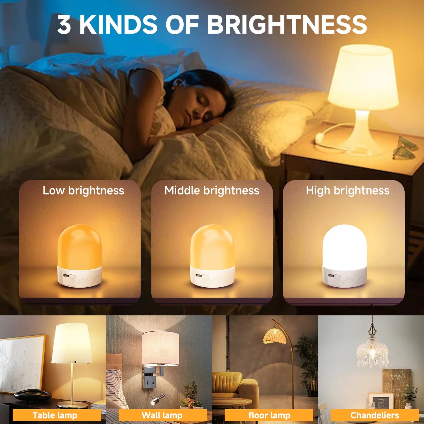 Rechargeable LED Bulb with Remote RGB for Indoor Decorative Lighting - Home Smart Direct