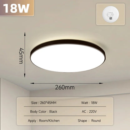 Ultra Thin LED Ceiling Light Waterproof for Living Room and Kitchen - Home Smart Direct