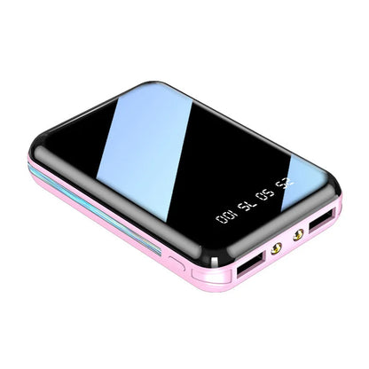 Mini Portable Power Bank with LED Display External Battery
