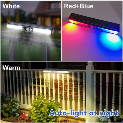 Clip On Solar Motion Light with Waterproof Fence Mount
