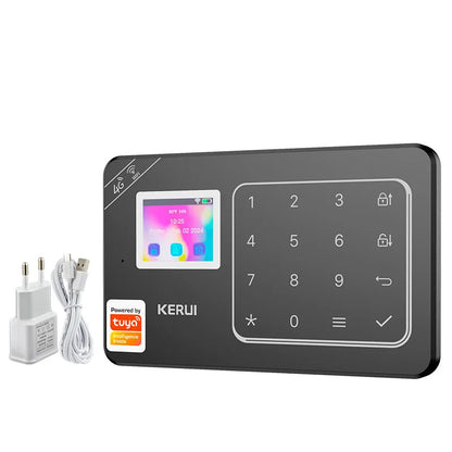 KERUI New Appearance W184 Home Alarm 4G /WiFi Alarm System Black Security Protection for House Tuya Smart App Remote Control - Home Smart Direct