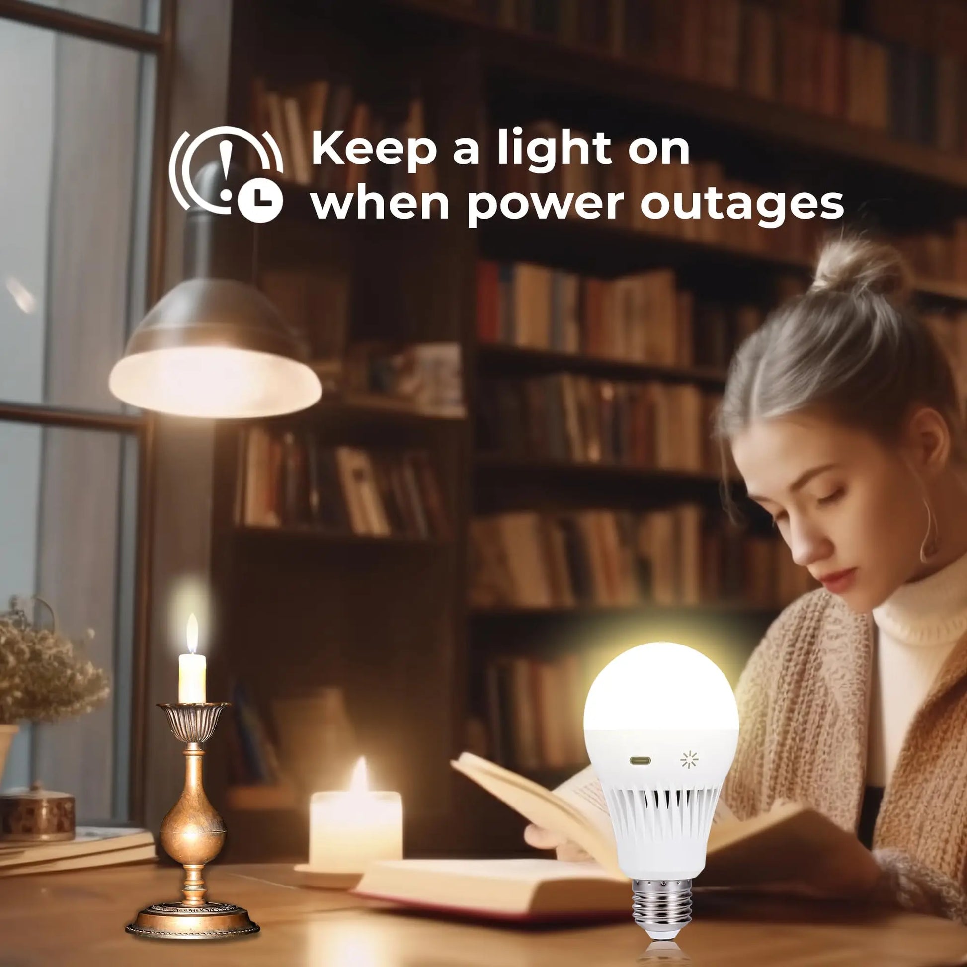 Rechargeable LED Bulb with Remote Dimmable Timer for Power Outage - Home Smart Direct