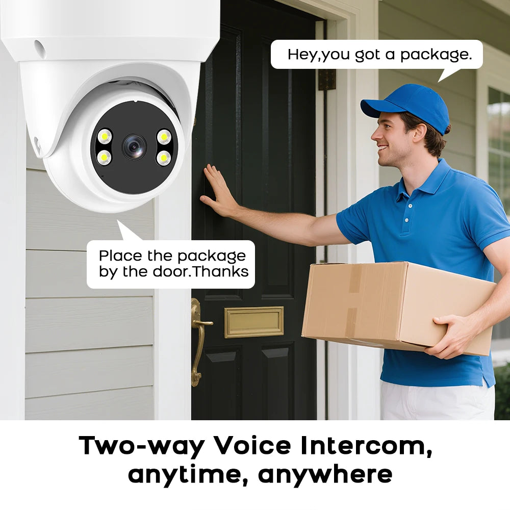 PGST 3MP HD Tuya PTZ IP WiFi Security Camera Surveillance Camera CCTV 2-Way Audio Night Vision Humanoid Tracking Waterproof - Home Smart Direct