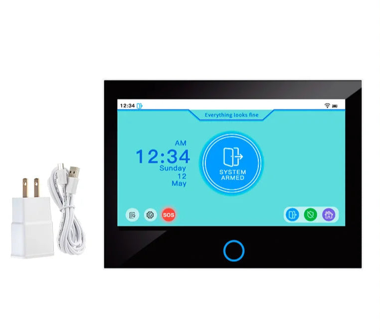 KERUI 7-inch IPS Large Touch Screen Home Alarm Panel 4G LTE GSM WiFi Wireless Alarm Security System Burglar Tuya Smart Alexa - Home Smart Direct