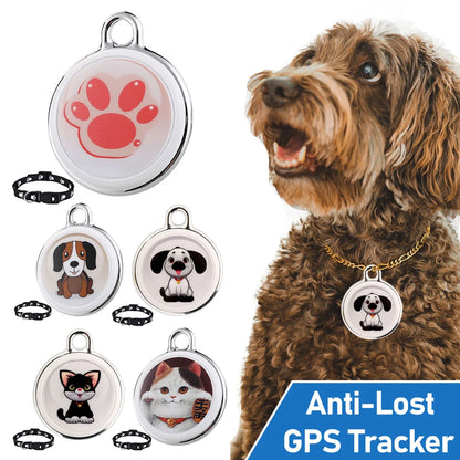 GPS Tracker Collar for Cats and Dogs Waterproof Smart Locator