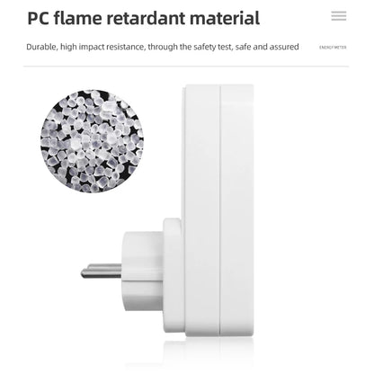 Digital Energy Meter Wattmeter Socket Voltage Power Consumption Monitor