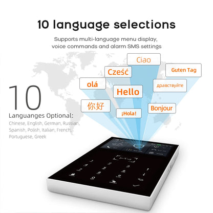 PGST WiFi 2G GSM Home Alarm System Tuya Security Protection Alarm Security System Kit Smart Life Automation Motion Door Sensor - Home Smart Direct