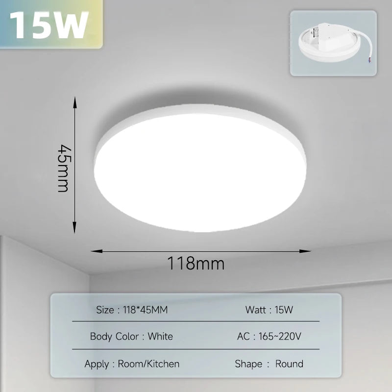 Modern LED Ceiling Light Fixture for Living Room and Bedroom - Home Smart Direct
