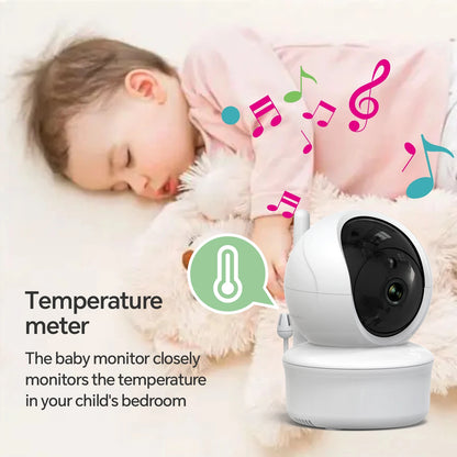 Baby Monitor with Pan Tilt Zoom Camera and Smart Night Vision