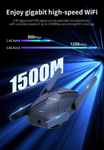 AX1500 WiFi6 Dual Band Range Extender with Long Distance Signal Boost