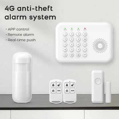 PGST WiFi 4G Security Protection Tuya Smart Life Home Automation Door Magnetic Motion Sensor Alarm Security System Kit Set Alexa - Home Smart Direct