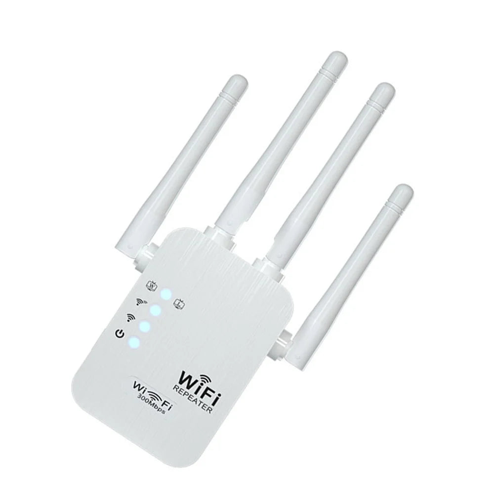 Dual Band 2.4G WiFi Repeater Wireless Signal Booster Extender with WPS